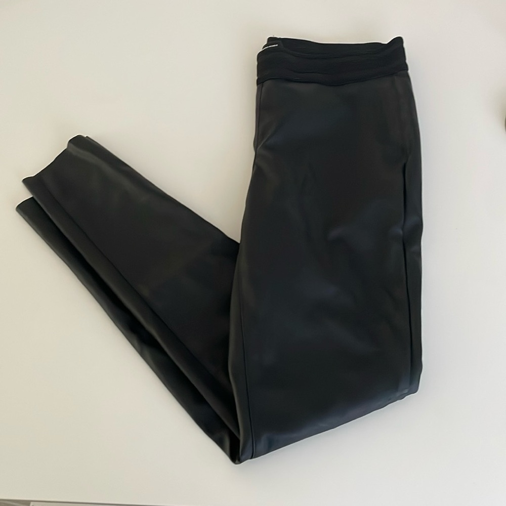 M Vera Moda Vegan Leather Black Pants